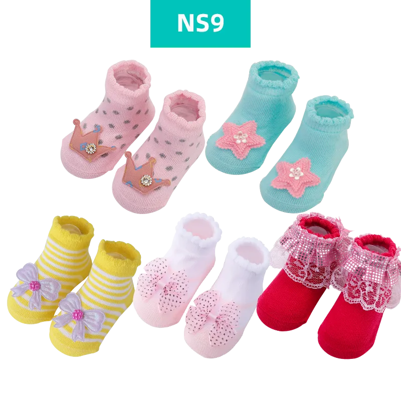 5Pairs Pack Cotton Short Cute Socks For Kids