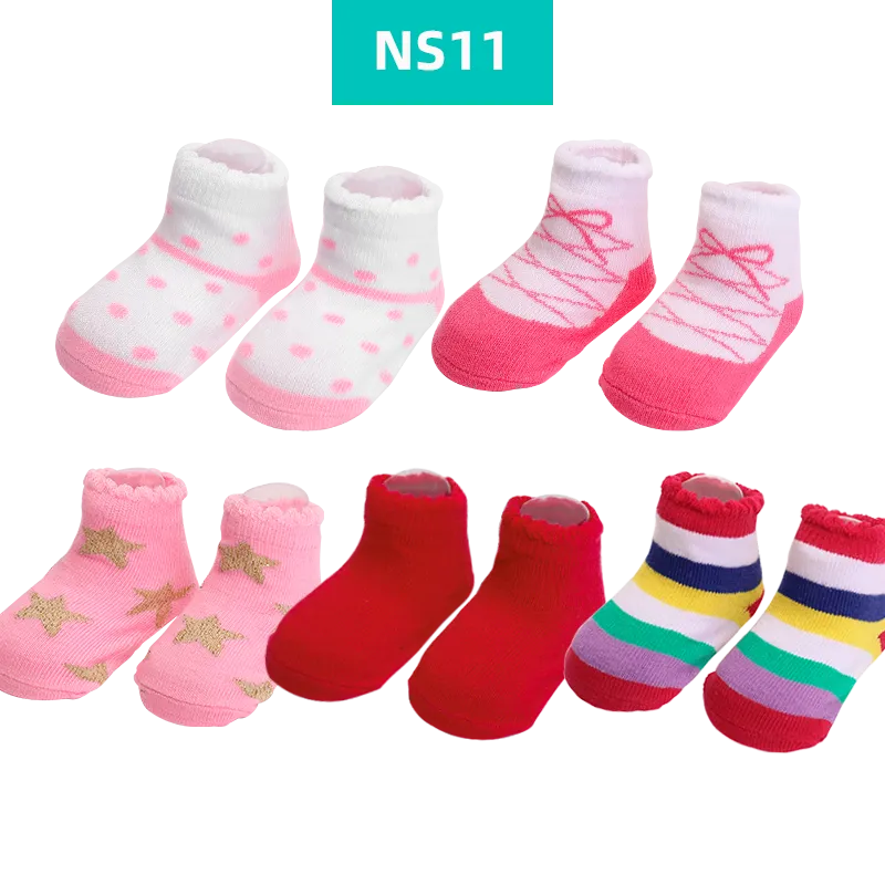 5Pairs Pack Cotton Short Cute Socks For Kids