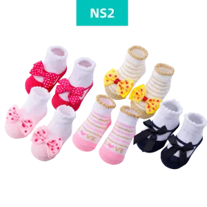 5Pairs Pack Cotton Short Cute Socks For Kids