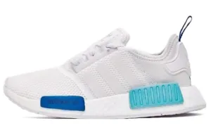 Adidas Originals NMD_R1 Lifestyle Women sneakers, white/blue/light blue