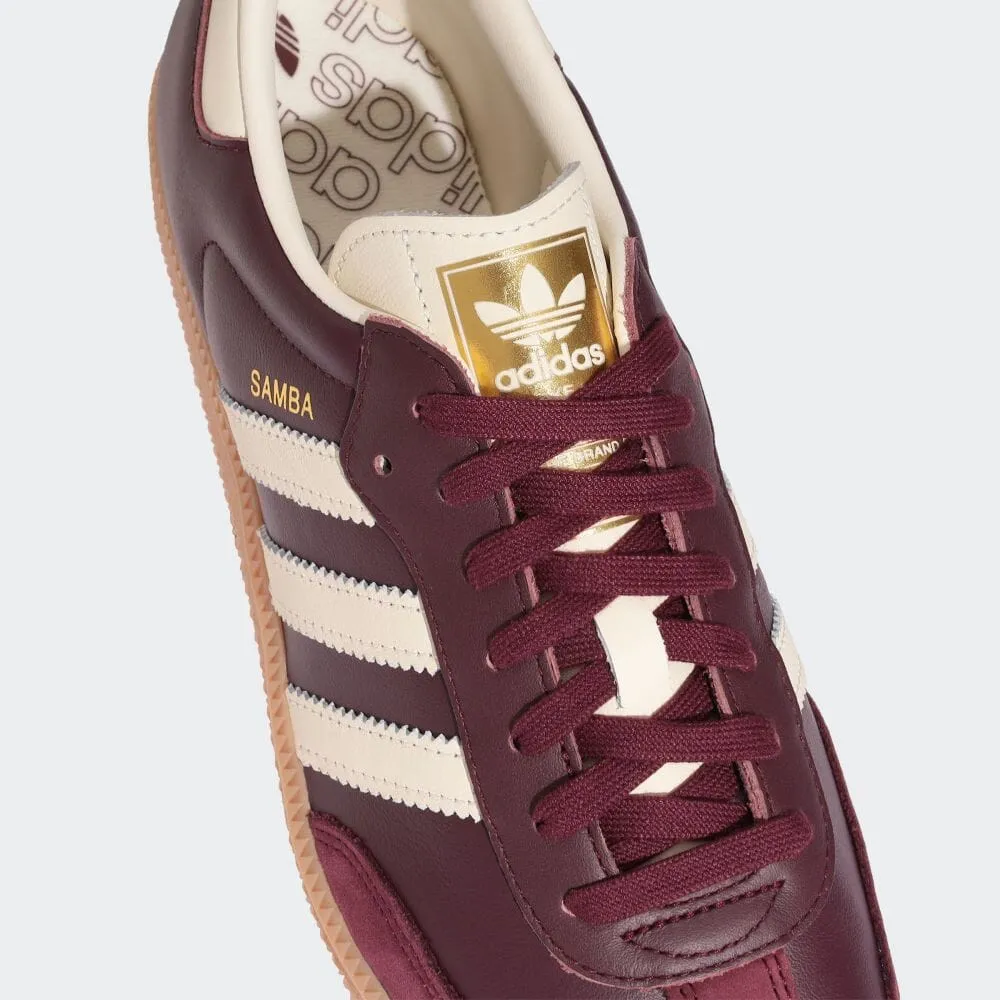 adidas Originals Samba OG sneakers, burgundy/white