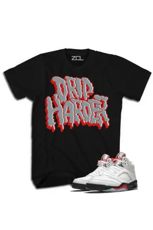 Air Jordan 5 Retro "Drip Harder" Tee (Fire Red)