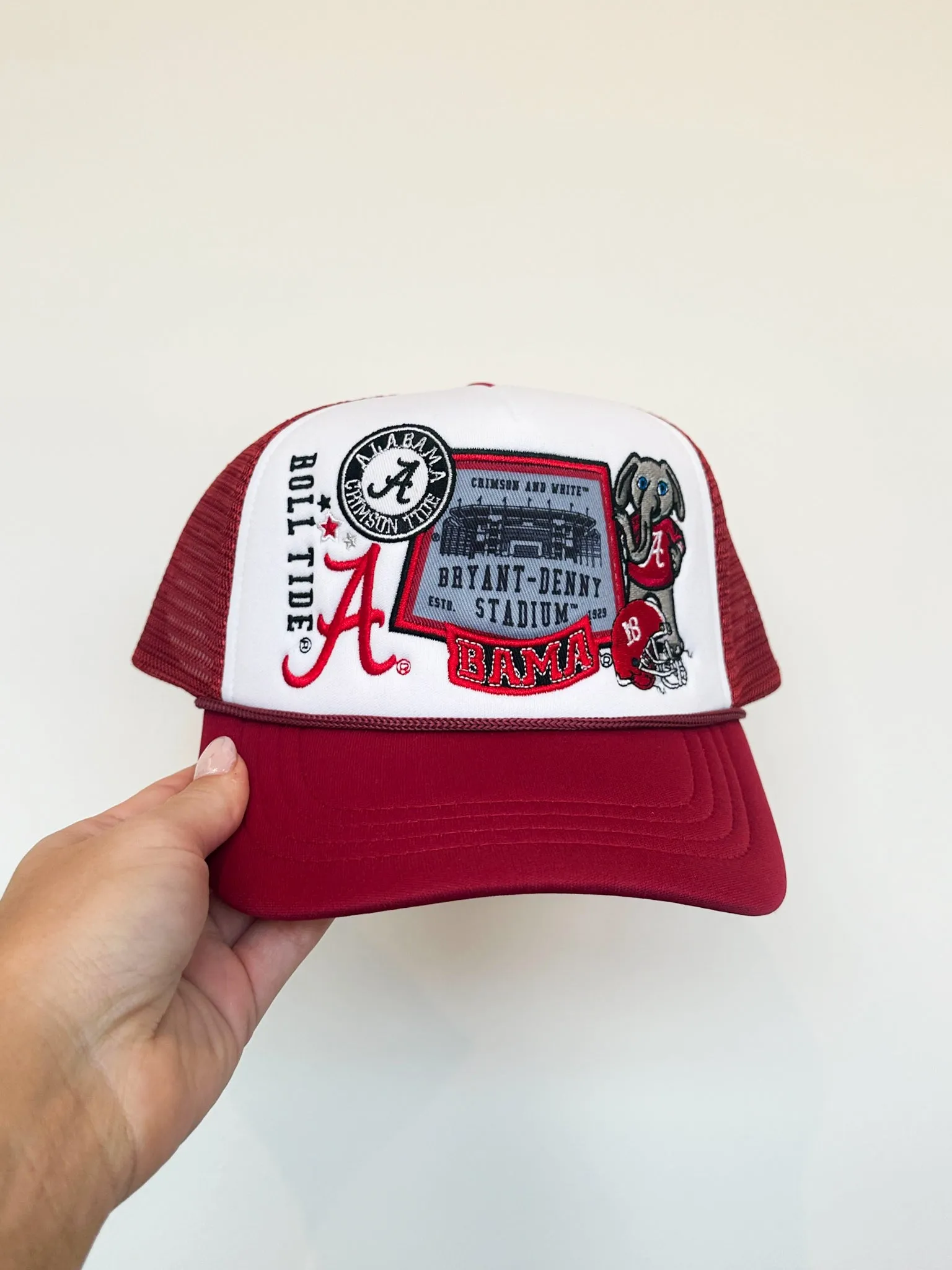 Alabama Layered Patch Trucker Hat