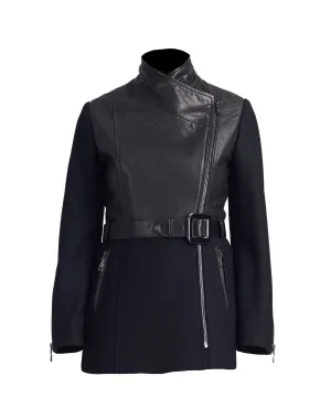 Arianna Wool Leather Jacket