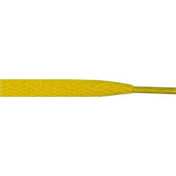 Athletic Flat 5/16" - Yellow (12 Pair Pack) Shoelaces