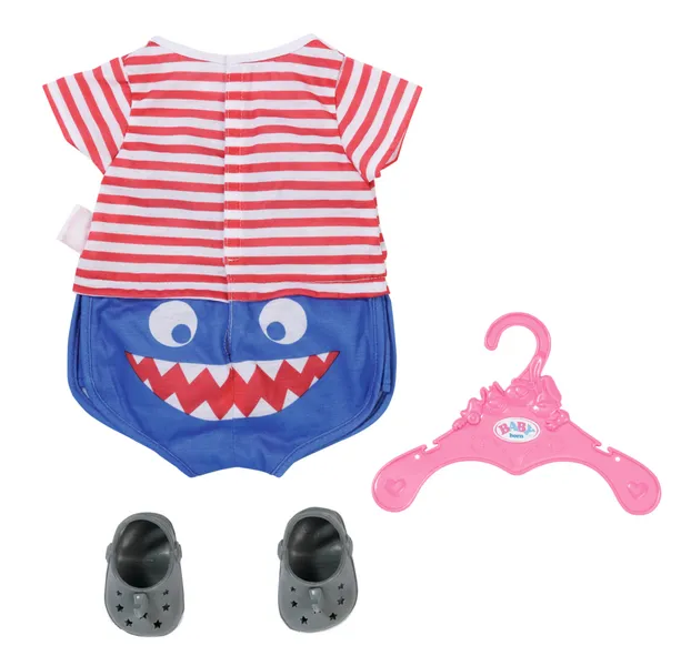 Baby Born Bath Pyjamas With Shoes Blue 43cm