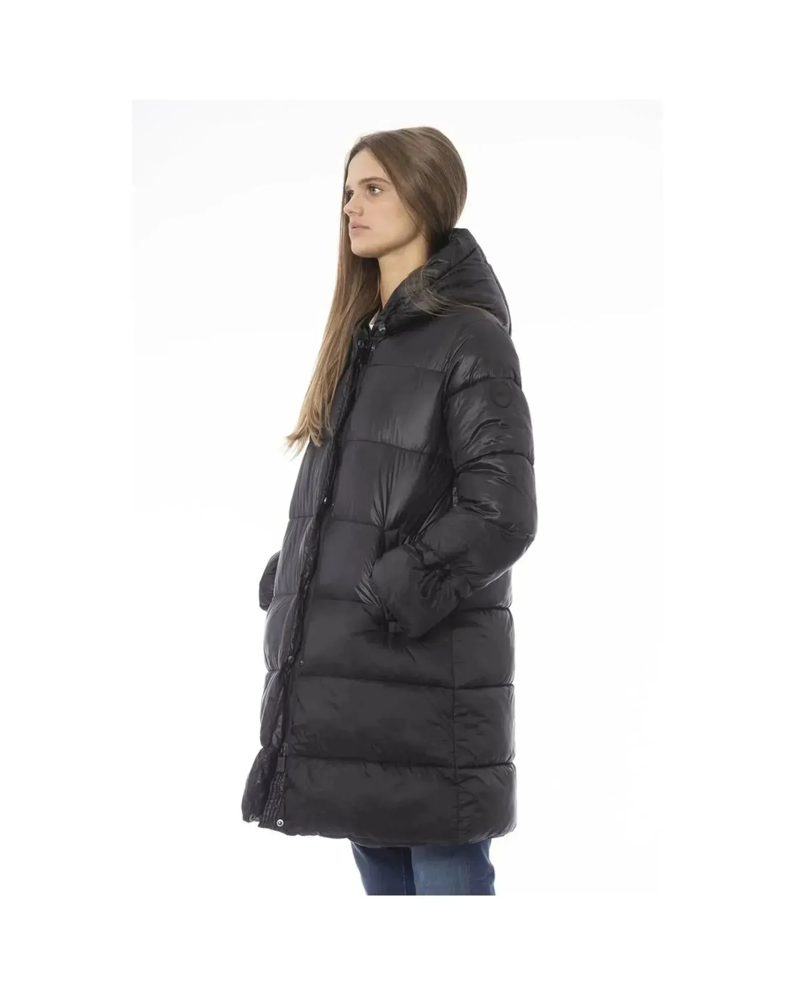 Baldinini Trend Women's Black Nylon Jackets & Coat - S