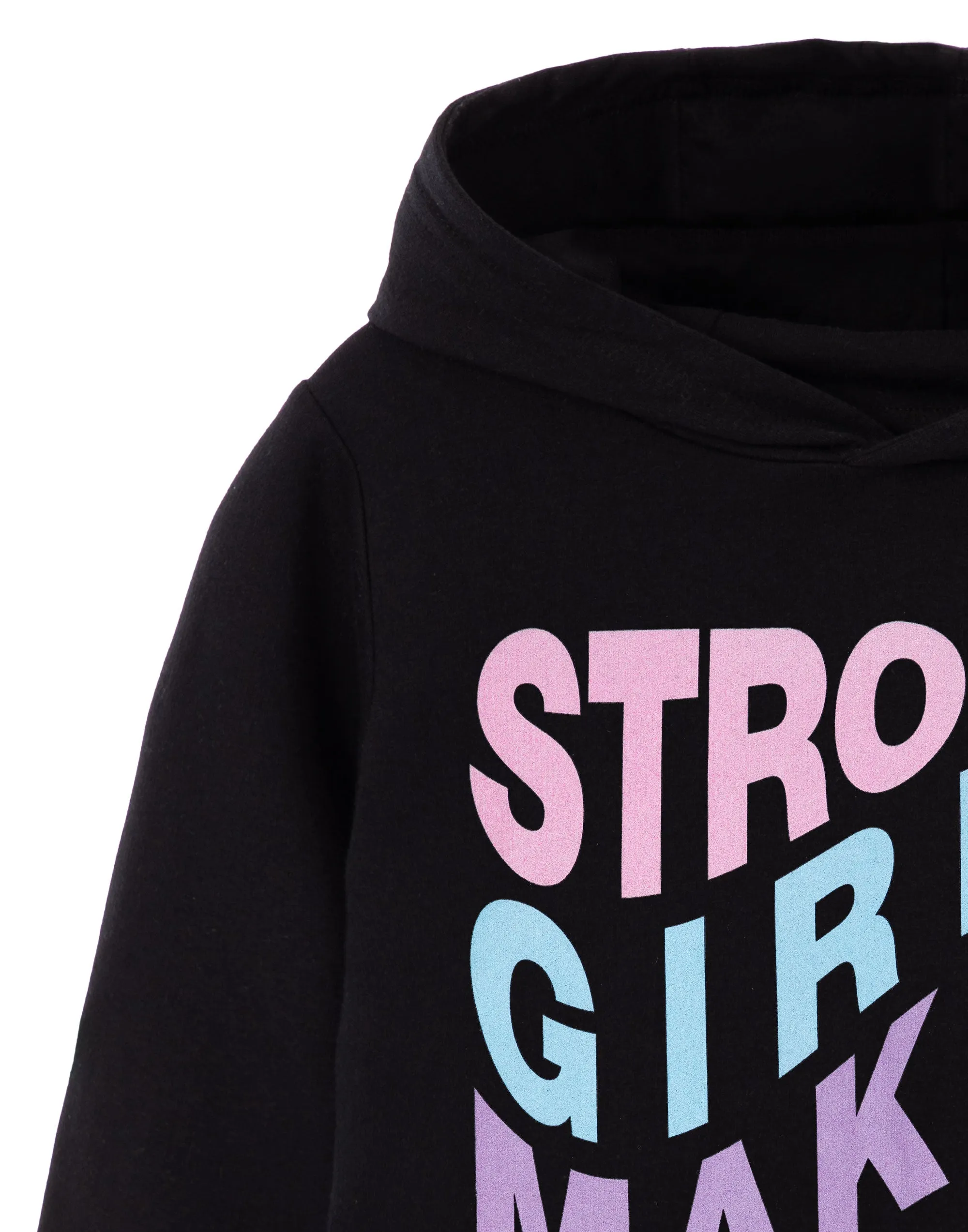 Barbie Strong Girls Make Waves Girls Black Hoodie