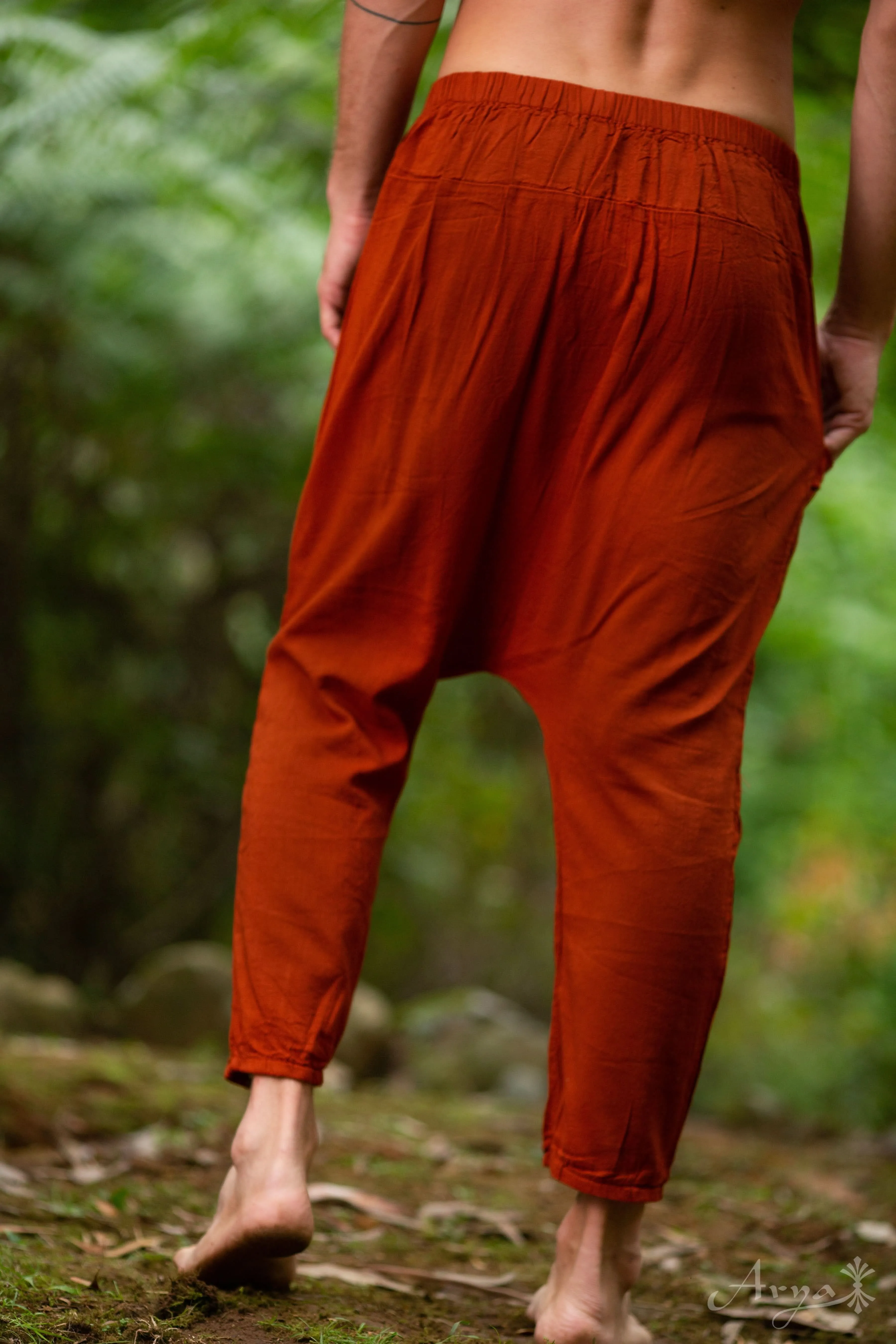 Bedouin Harem Pants for Men - Rust