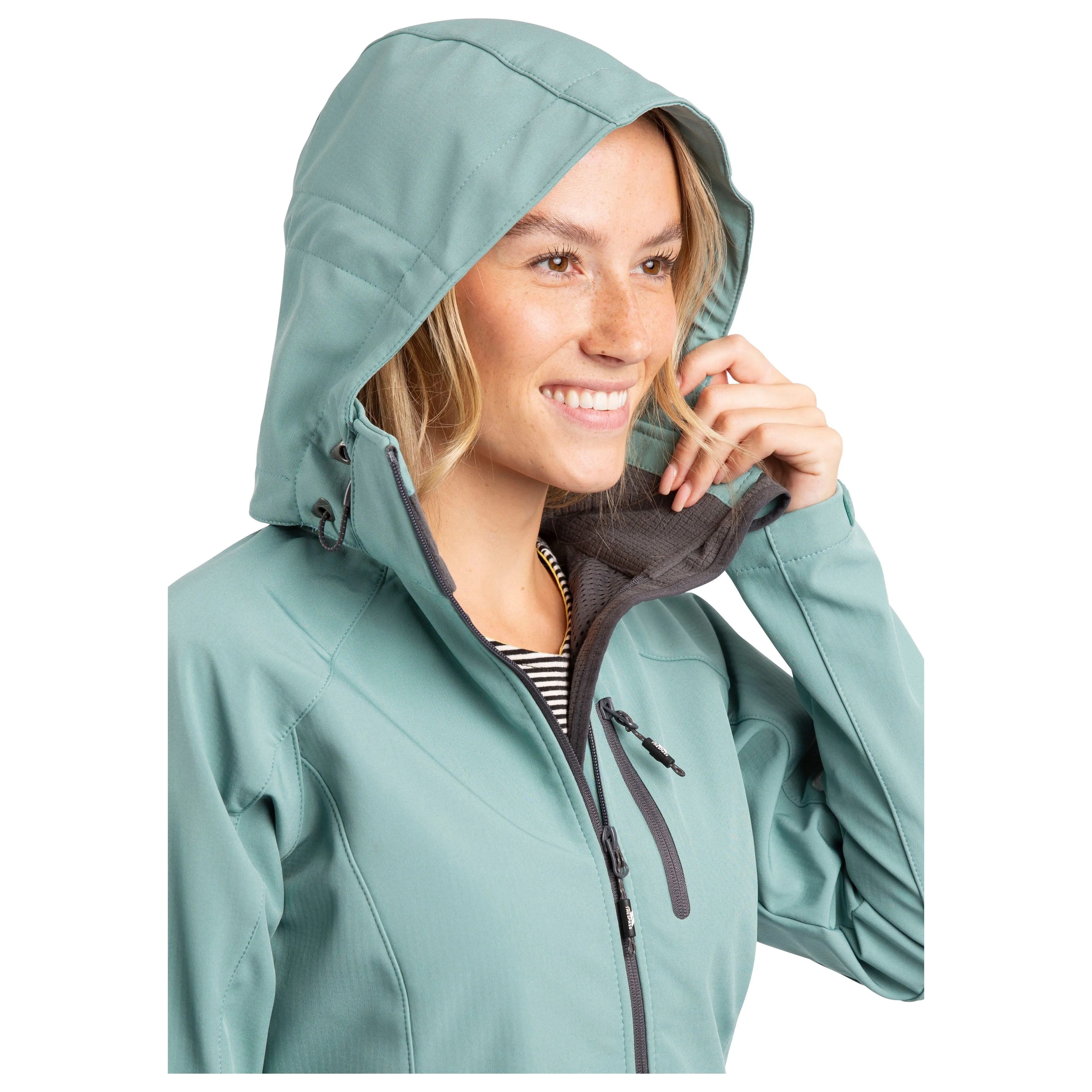 Bela 2 Women's Soft Shell Jacket in Teal Mist