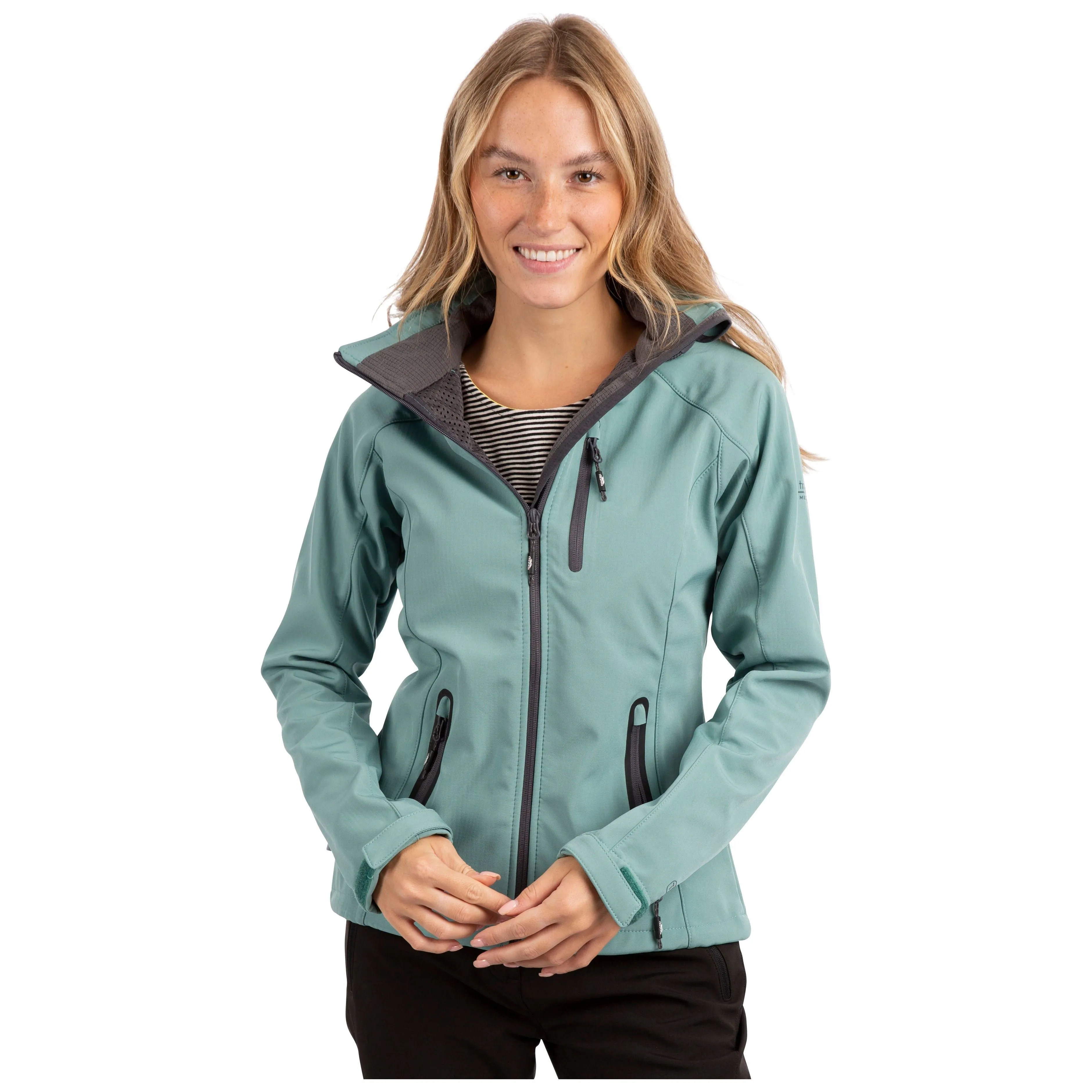 Bela 2 Women's Soft Shell Jacket in Teal Mist