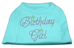 Birthday Girl Rhinestone Shirt Aqua XL (16)