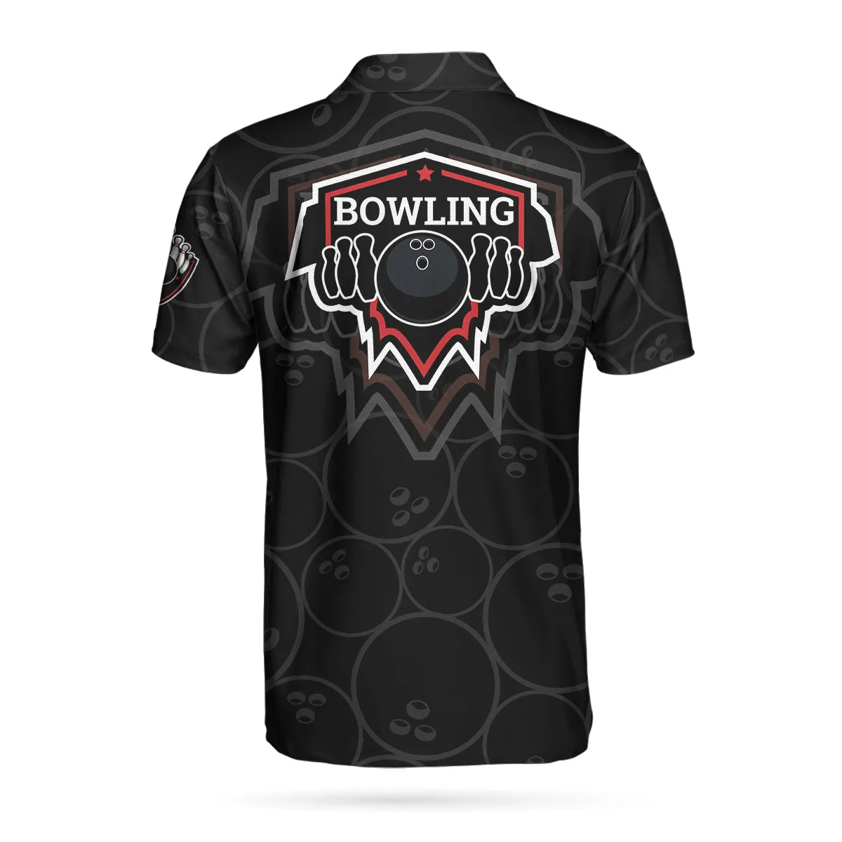 Bowling In Fire And American Flag Short Sleeve Polo Shirt, Bowling Ball Polo Shirt, Best Bowling Shirt For Men Coolspod