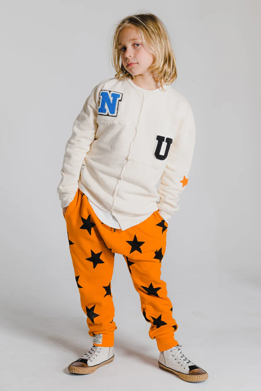 Boys Pants Nununu Star Baggy - Orange