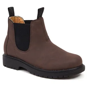 Brock Jr Children's Chelsea Boots for Toddler/Little/Big Children Deer Stags, Brown