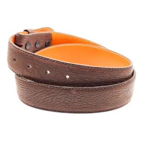 Brown Sharkskin Belt Straps