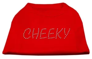 Cheeky Rhinestone Shirt Red S (10)