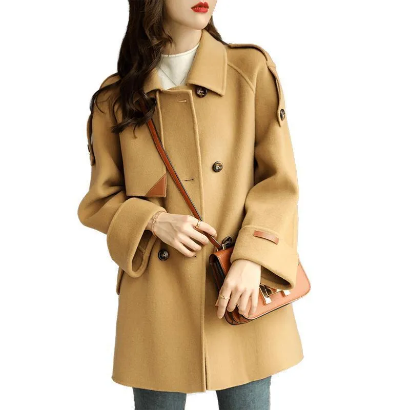 Chic Casual Wool Blend Coat