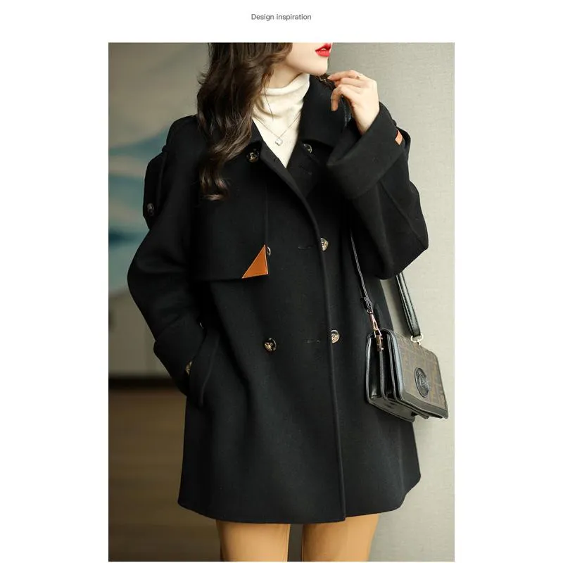 Chic Casual Wool Blend Coat