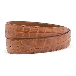 Cognac Gnarly Gator Belt Straps