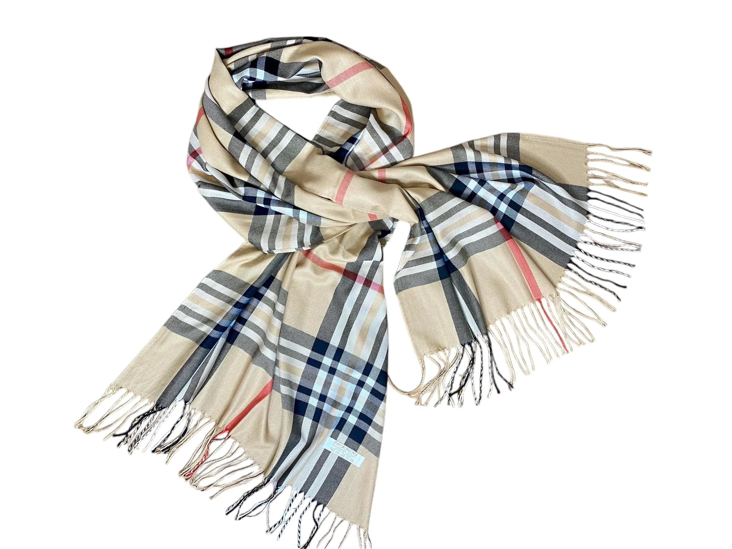 CS All Plaid Pashmina Scarves