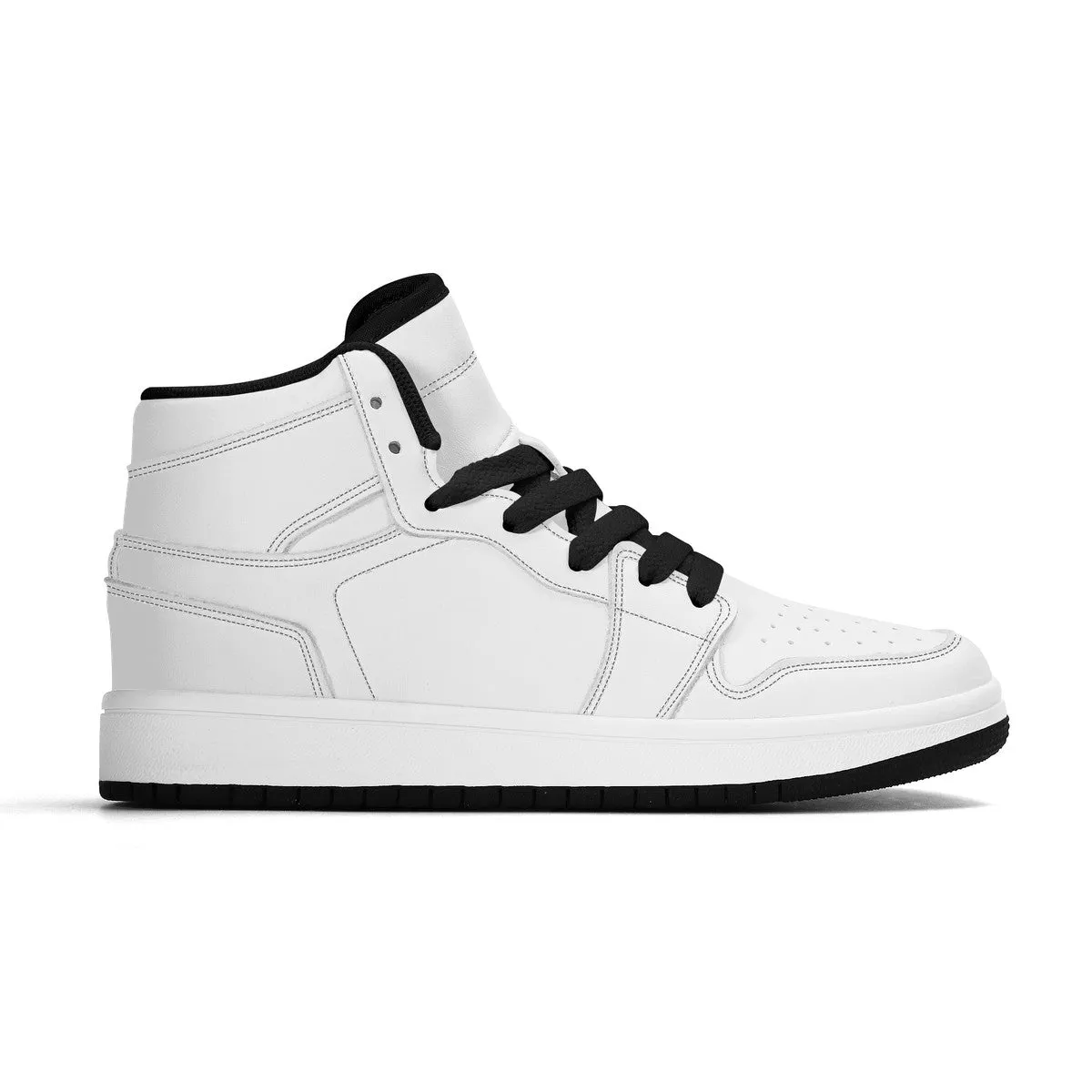 Customize Your Own Kids High-Top PU Leather Sneakers