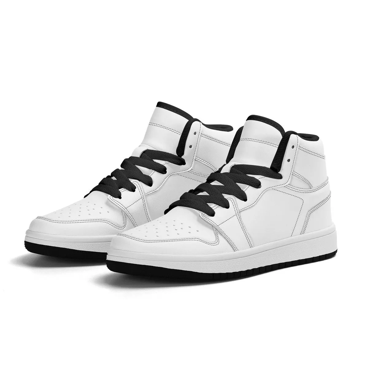 Customize Your Own Kids High-Top PU Leather Sneakers