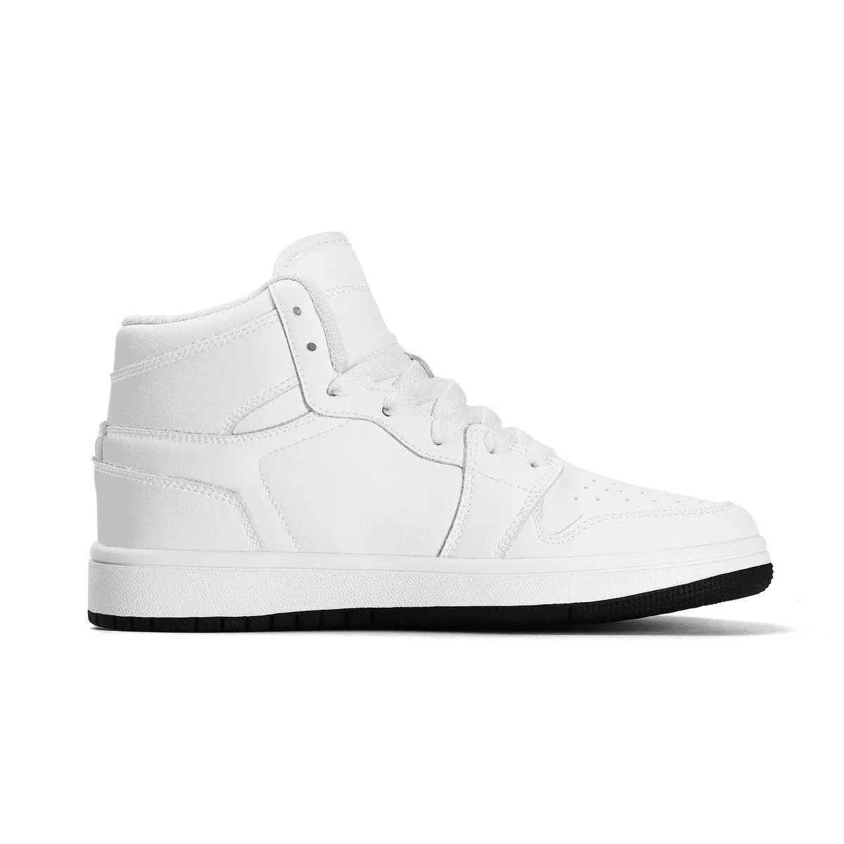 Customize Your Own Kids High-Top PU Leather Sneakers