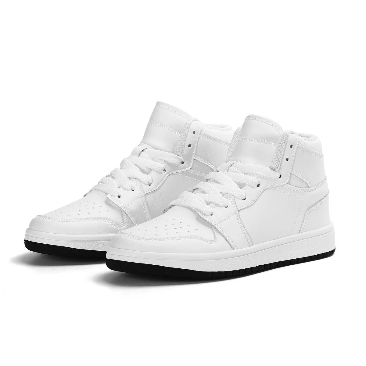 Customize Your Own Kids High-Top PU Leather Sneakers