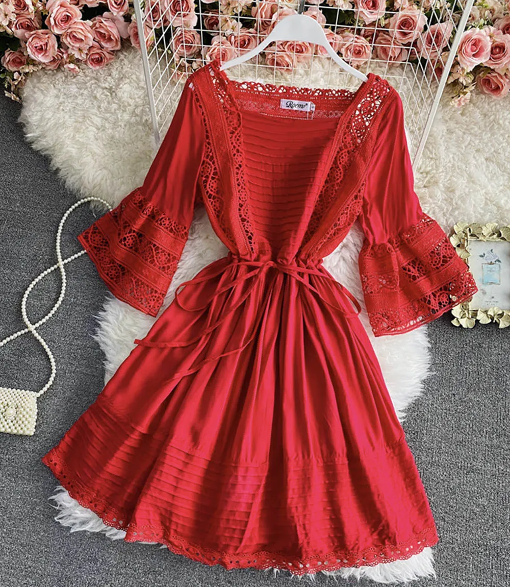 Cute A line short dress fashion dress    S288