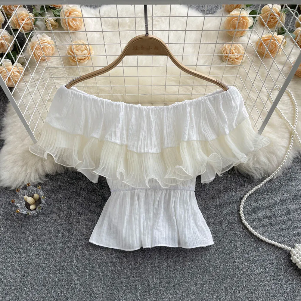 Cute crop tops fashion girl dress    S159