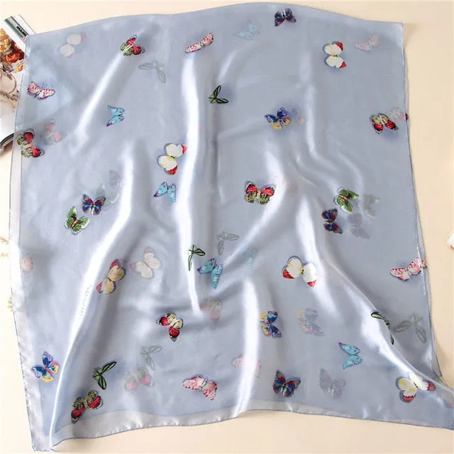 Fashion Silk Scarf Printed Bandana Shawl #FS-75