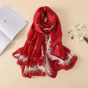 Fashion Silk Scarf Printed Bandana Shawl #FS-75