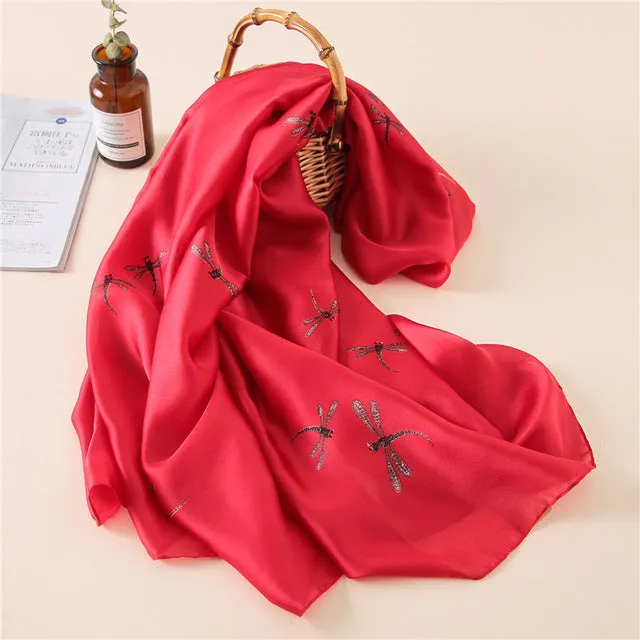 Fashion Silk Scarf Printed Bandana Shawl #FS-75