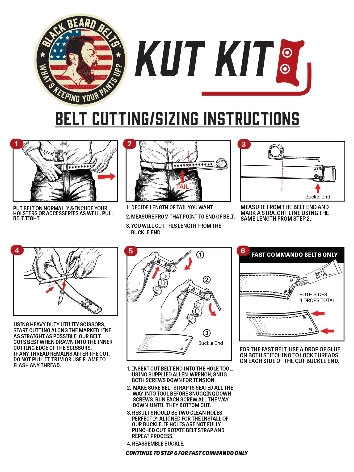 FAST COMMANDO GUN BELT - ONE SIZE