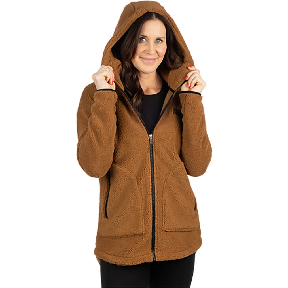 FXR Womens Sapphire Sherpa Jacket Copper/Black Brown