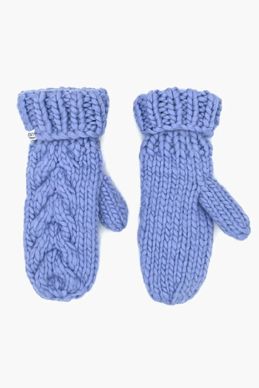 Girls Mittens Roxy Chunky Knit Purple