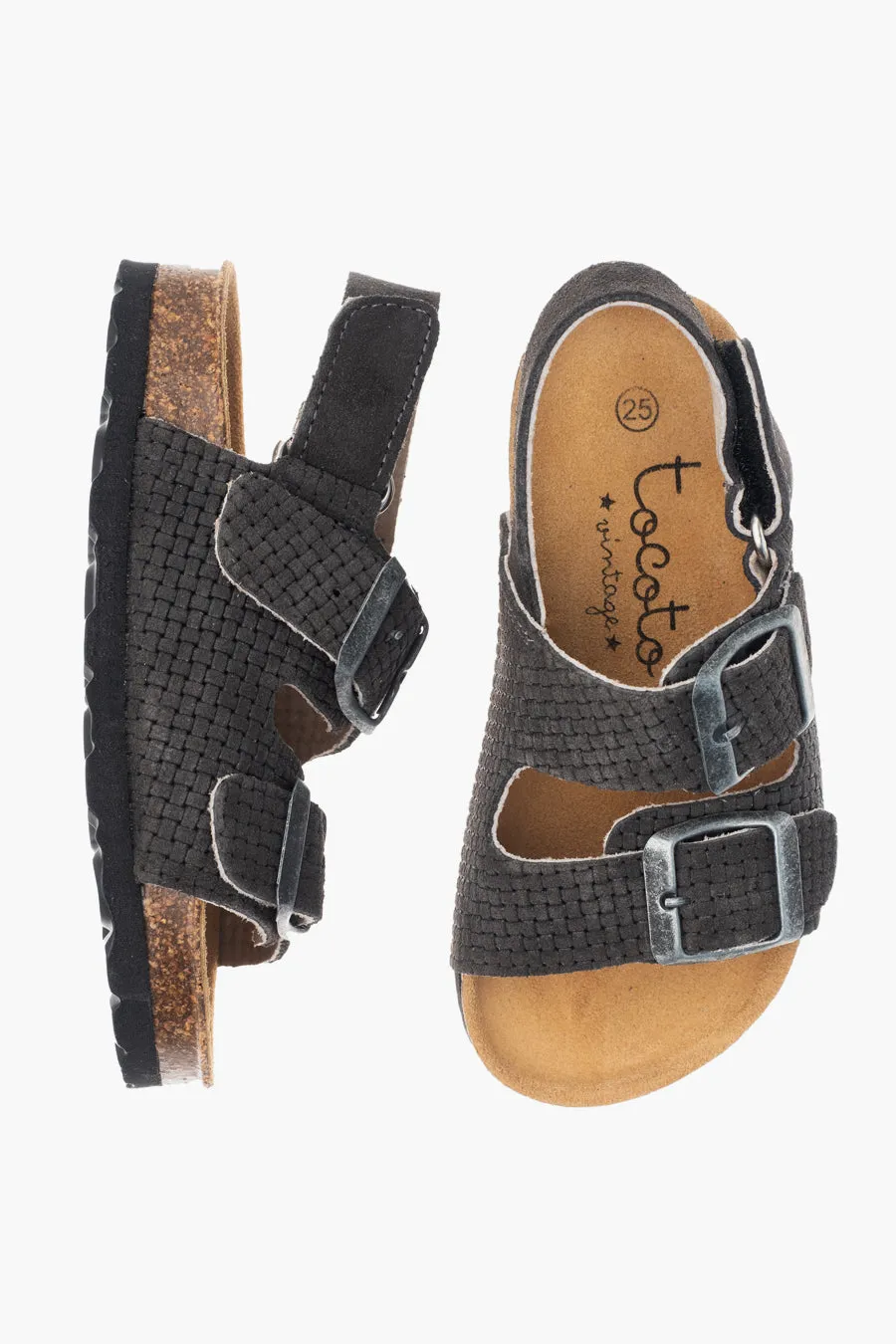 Girls Sandals Tocoto Vintage Bio One Dark Grey