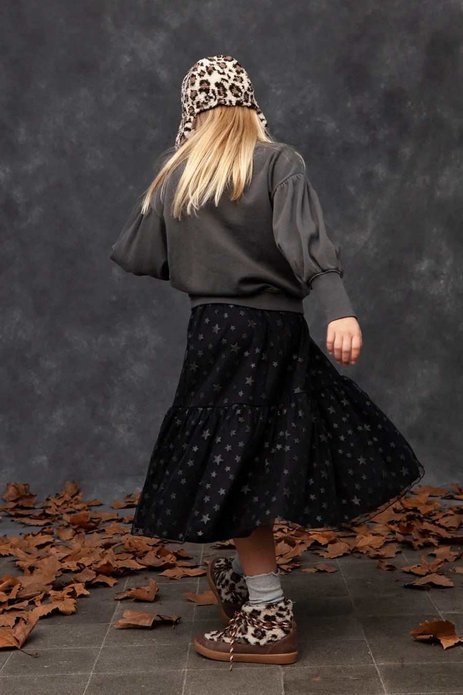 Girls Skirt Tocoto Vintage Midi Stars Tulle