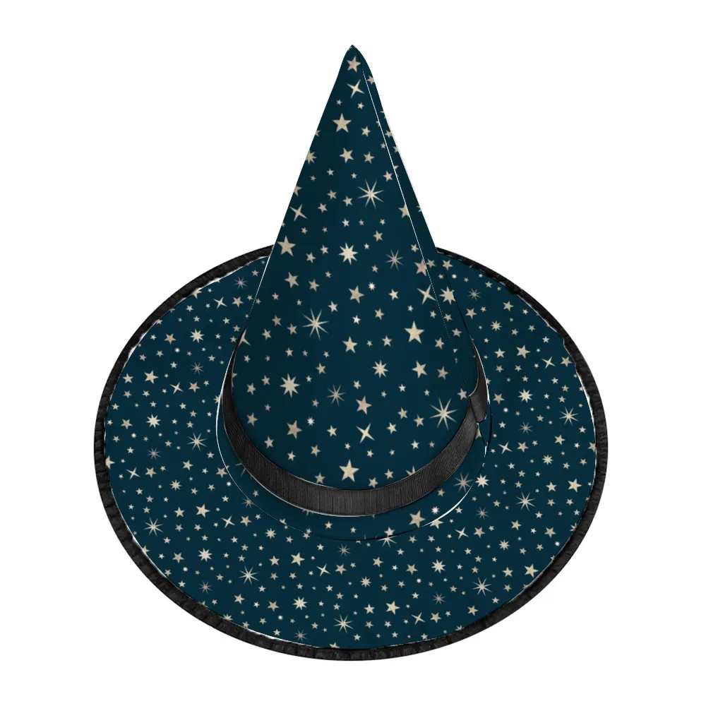 Halloween Witch Hat for Cosplay Parties or Birthday Celebrations- Starry Sky