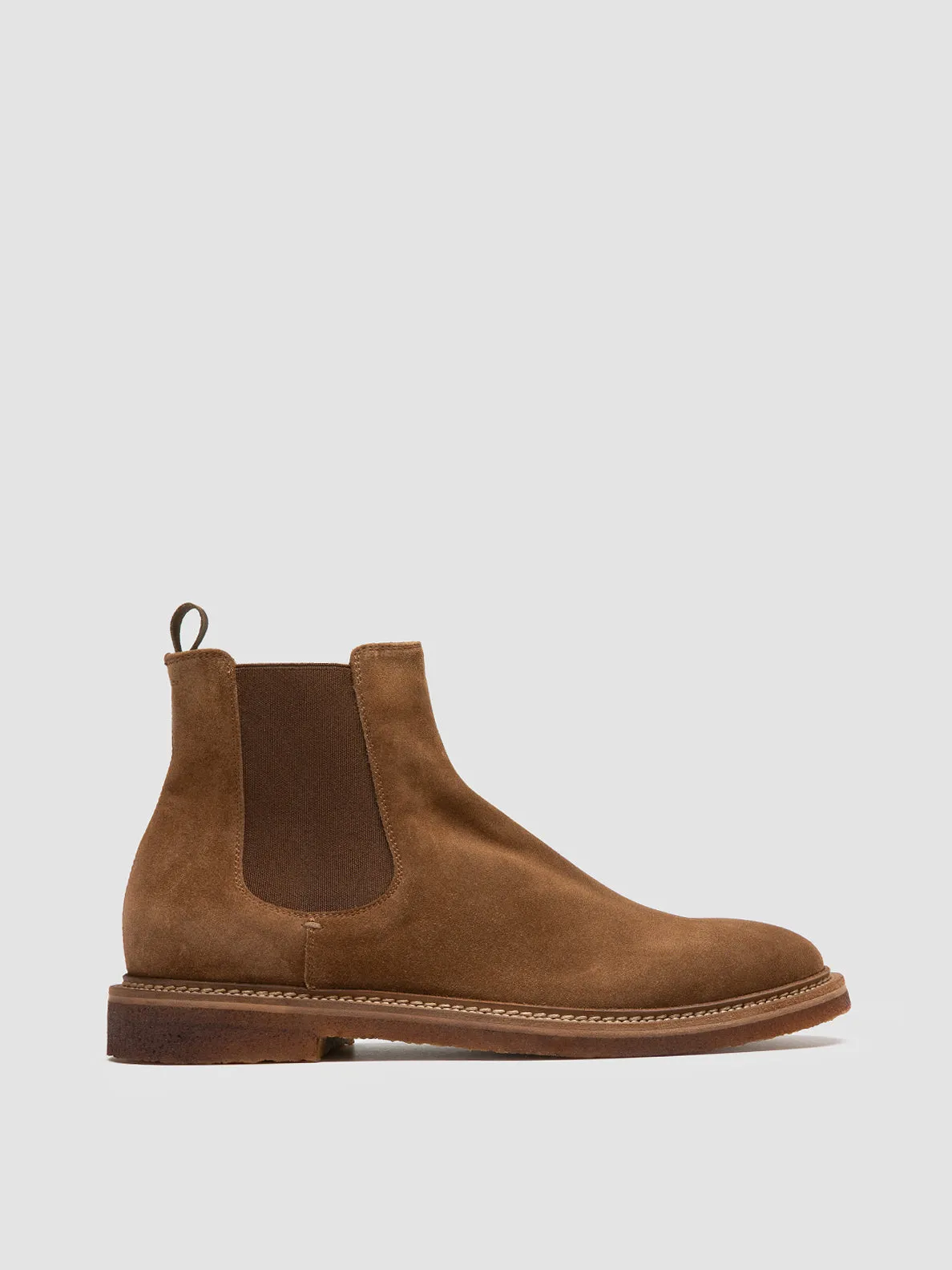 HOPKINS CREPE 121 - Brown Suede Chelsea Boots