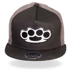 Hot Leathers GSH4003 Brass Knuckles Hardcore Snap Back Hat