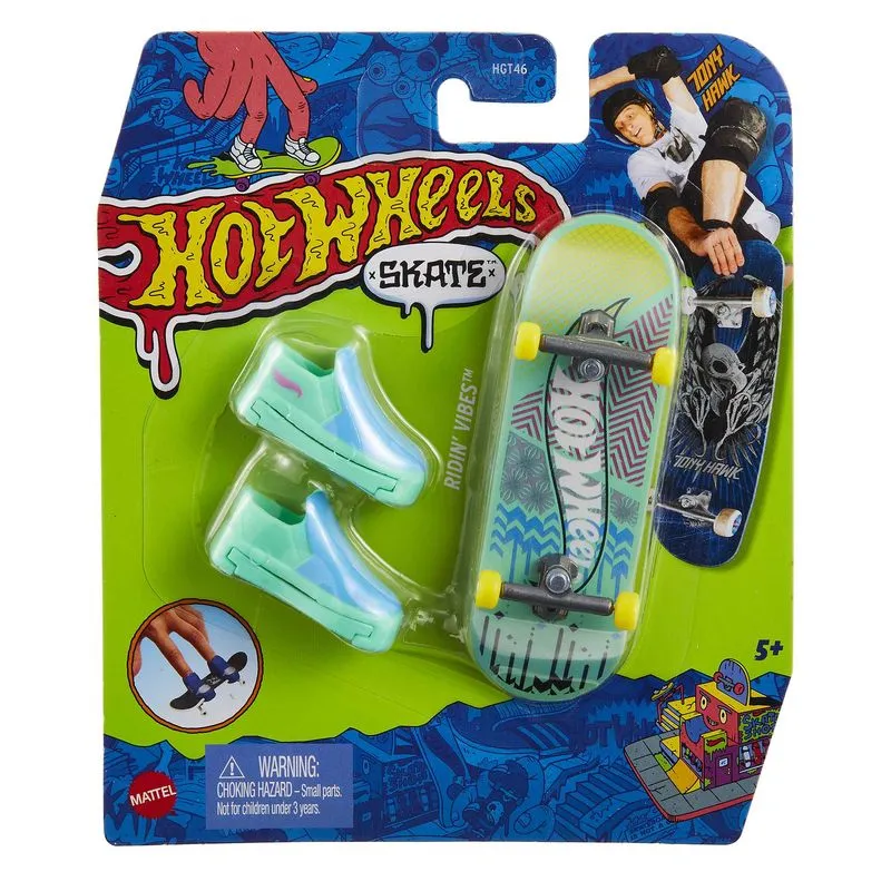 Hot Wheels Skate Fingerboard Single Pack Hot Wheels Abstrakt 3/5 Ridin' Vibes