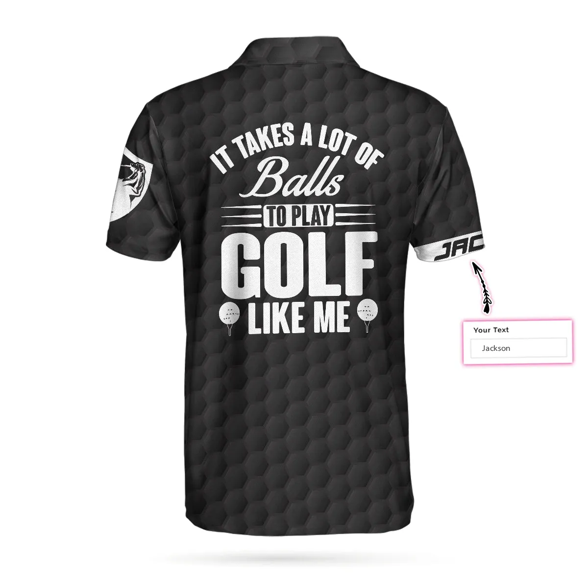 It Takes A Lot Of Balls Golfer Custom Polo Shirt, Personalized American Flag Golf Shirt For Men Coolspod