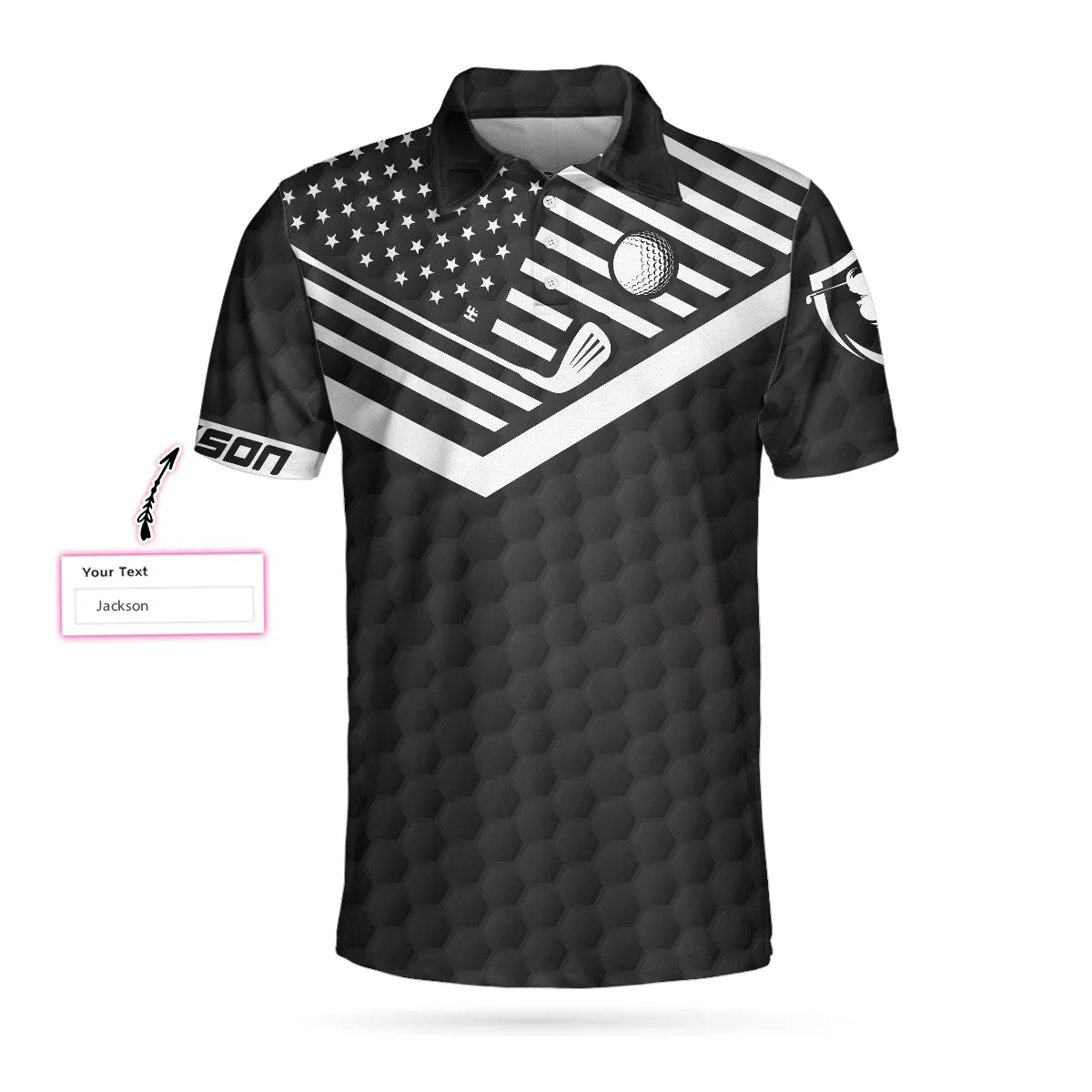 It Takes A Lot Of Balls Golfer Custom Polo Shirt, Personalized American Flag Golf Shirt For Men Coolspod