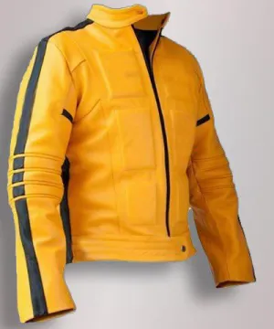 Kill Bill Uma Thurman Biker Motorcycle Leather Jacket