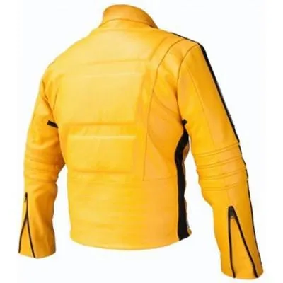 Kill Bill Uma Thurman Biker Motorcycle Leather Jacket