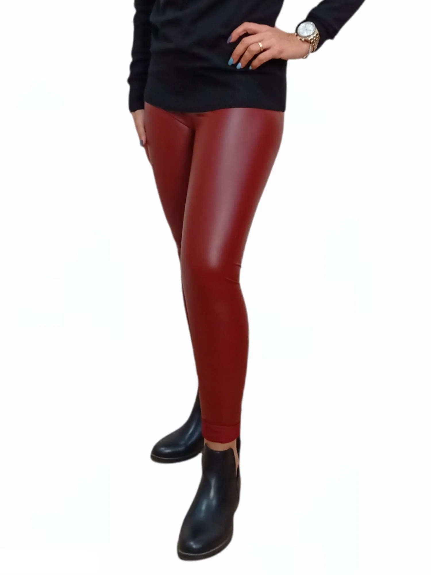 Leather Pants - Red