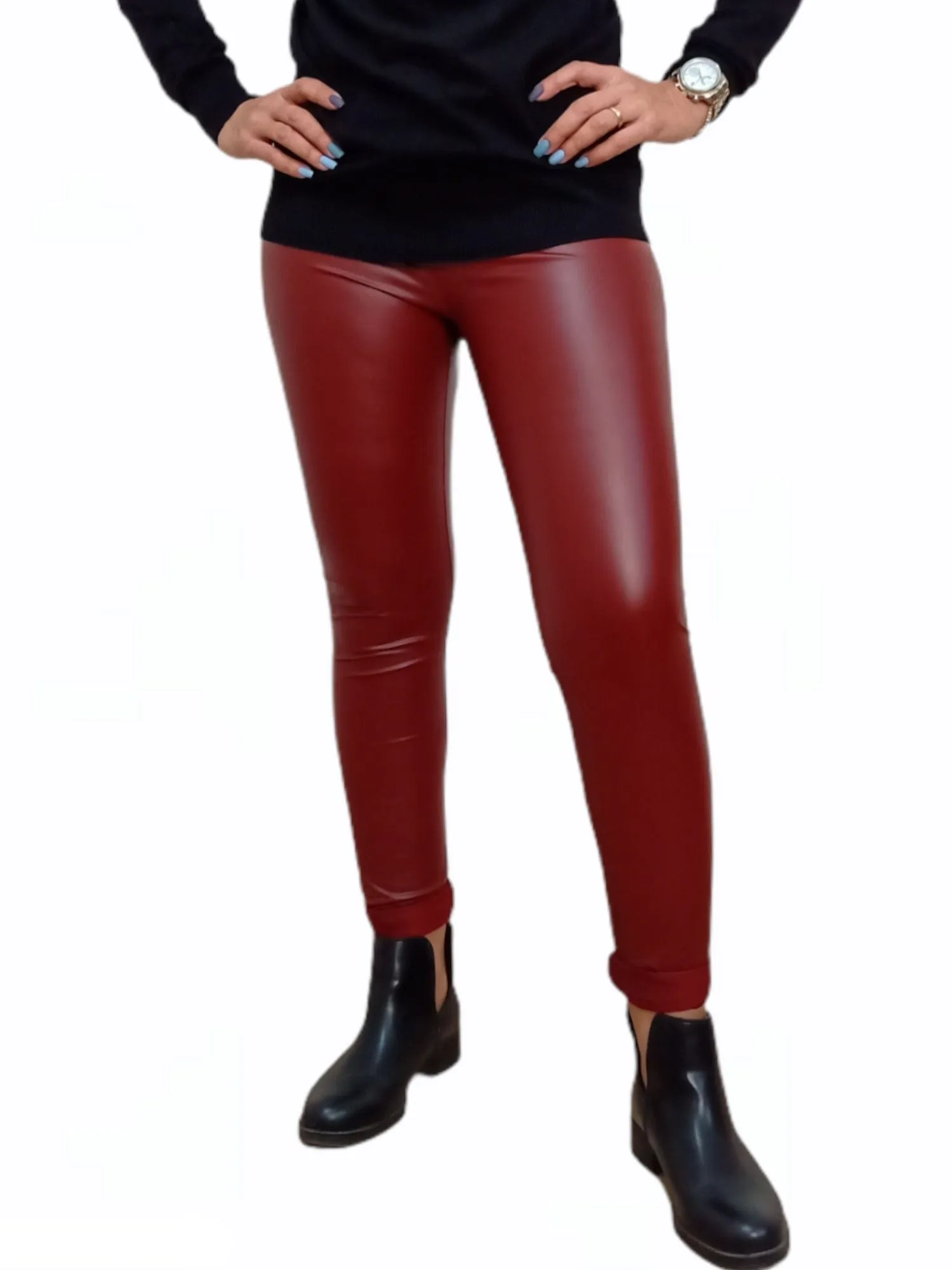 Leather Pants - Red