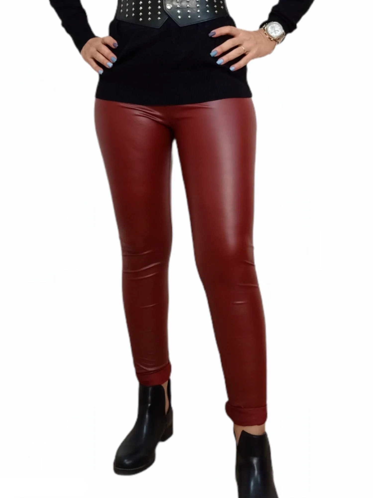 Leather Pants - Red